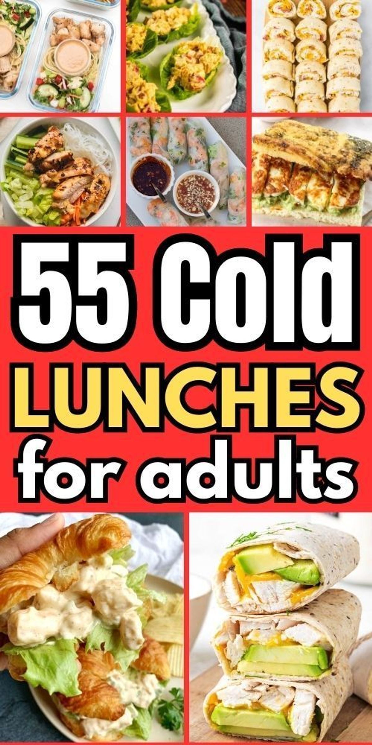 My favorite ideas for cold no cook lunch ideas